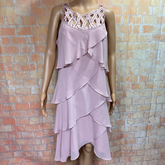 SL Fashions Dresses & Skirts - S.L. Fashions Plus Size Cutout Tulip Hem Dress‎